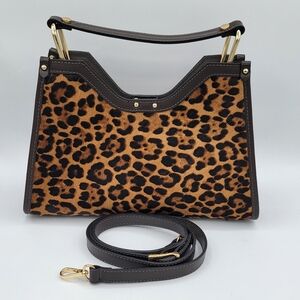 Leopard Calf Hair Leather Bag